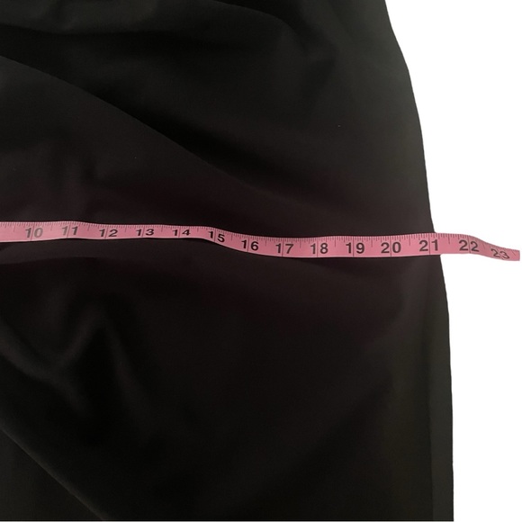 Xscape dress 16W black off shoulder elbow sleeve back zip built in bra back slit - Picture 9 of 16